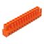 THT female header straight Pin spacing 5.08 mm orange thumbnail 1