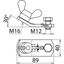 Earth connector with wing nut M16 for connecting element PK1 16-150mm² thumbnail 2