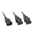 2m C14 to 2x C13 Mains Extension Cable IEC C14 Connector to 2x IEC C13 Connector thumbnail 1