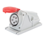 90° ANGLED SURFACE-MOUNTING SOCKET-OUTLET - IP44 - 3P+N+E 32A 380-415V 50/60HZ - RED - 6H - SCREW WIRING thumbnail 1