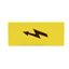 883-2486 Protective warning marker; with high-voltage symbol; yellow thumbnail 1