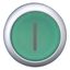 Illuminated pushbutton actuator, RMQ-Titan, Flush, maintained, green, inscribed, Bezel: titanium thumbnail 10