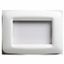 PLAYBUS YOUNG PLATE - IN TECHNOPOLYMER - SATIN FINISHING - 4 GANG - CLOUD WHITE - PLAYBUS thumbnail 2