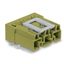 Plug for PCBs angled 3-pole light green thumbnail 1