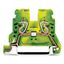 2-conductor ground terminal block 2.5 mm² lateral marker slots green-y thumbnail 3