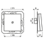 Cable outlet w.centre plate and insert A590ACH thumbnail 5