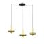 WHIZZ SATIN GOLD/BLACK PENDANT LAMP E27 60W 3L thumbnail 1