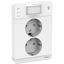 Exxact Double Socket Outlet schuko screwless Light white thumbnail 3