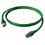 Patchcord RJ45 shielded Cat.6a 10GB, LS0H, green,  10.0m thumbnail 3