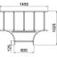 SLT 1160 R3 FT T piece for cable ladder 110x600 thumbnail 2