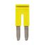Cross bar for terminal blocks 16 mm² screw models, 2 poles, Yellow col thumbnail 1