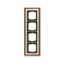 1724-846 Cover Frame Busch-dynasty® antique brass decor ivory white thumbnail 1