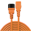 2m C14 to C13 Mains Extension Cable, orange IEC C14 Connector to IEC C13 Connector thumbnail 2