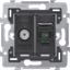 Combination coax with RJ45 connection UTP Cat. 5E, PoE++ ready, flat m thumbnail 1