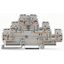 Component terminal block triple-deck with 3 diodes 1N4007 gray thumbnail 1