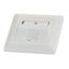 Outlet empty 1 module (SFA)(SFB), 80x80mm, angled, RAL9010 thumbnail 1