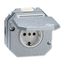 5518-3929 B Socket outlet with earthing contacts, with hinged lid thumbnail 2
