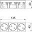 STD-D3SC SWGR3 Socket 33°, triple protective contact, Connect 45 250V, 10/16A thumbnail 2