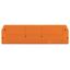 End and intermediate plate 2.5 mm thick orange thumbnail 2