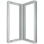 Corner section, expansion set, WxD=1050x1050mm, grey thumbnail 3