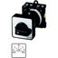 Spring-return switch, T0, 20 A, rear mounting, 3 contact unit(s), Contacts: 6, 45 °, momentary, With 0 (Off) position, with spring-return from both di thumbnail 1