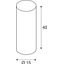 FENDA lamp shade, D150/ H400, cylindrical, white thumbnail 1