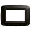 PLAYBUS YOUNG PLATE - IN TECHNOPOLYMER - SATIN FINISHING - 6 GANG - TONER BLACK - PLAYBUS thumbnail 1