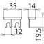 Busbar / modular wiring system single-phase, two-pole, copper 16mm² thumbnail 2