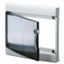 TRANSPARENT SMOKED DOOR WITH FRAME FOR FINISHING FRENCH STANDARD MODULAR ENCLOSURES WITHOUT DOOR - IP40 - 39 MODULES thumbnail 2