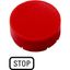 Button plate, raised red, STOP thumbnail 2