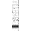 KA4600 Measurement and metering transformer board, Field width: 1, Rows: 0, 1050 mm x 250 mm x 160 mm, IP2XC thumbnail 5