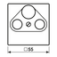 Centre plate for TV-FM-SAT socket A561PLSATMO thumbnail 3