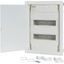 Compact distribution board-flush mounting, 2-rows, super-slim sheet steel door thumbnail 1