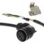 1S series servo motor power cable, 40 m, with brake, 400 V: 400 W to 3 thumbnail 2