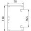 GA-S70110EL Device installation trunking symmetrical 70x110x2000 thumbnail 2