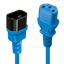 2m C14 to C13 Mains Extension Cable, blue IEC C14 Connector to IEC C13 Connector thumbnail 1