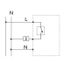 UP room controller, RAL9016 glossy 55x55, 5-30C, AC 230V, output contactless via triac, switchable 5 actuators each 3W thumbnail 4