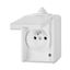5518-2929 B Socket outlet with earthing pin, with hinged lid thumbnail 3