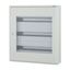Complete surface-mounted flat distribution board with window, grey, 24 SU per row, 3 rows, type C thumbnail 3