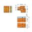 2-conductor female connector Push-in CAGE CLAMP® 2.5 mm² orange thumbnail 3