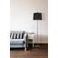 MONTREAL CHROME FLOOR LAMP BLACK LAMPSHADE thumbnail 1