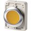 Illuminated pushbutton actuator, RMQ-Titan, flat, momentary, yellow, blank, Front ring stainless steel thumbnail 2