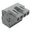 1-conductor female connector, angled CAGE CLAMP® 2.5 mm² gray thumbnail 1