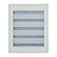Complete flush-mounted flat distribution board with window, white, 33 SU per row, 5 rows, type C thumbnail 6