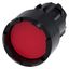 Pushbutton, 22 mm, round, plastic, red, Front ring, raised, castellated 3SU1000-0DB20-0AA0-Z Y12 thumbnail 2