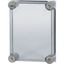 Cap, transparent smoky gray, lockable, HxWxD=250x187.5x50mm thumbnail 3