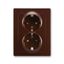 5518-3029 S Double socket outlet with earthing contacts, with hinged lids thumbnail 6