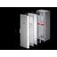 Aluminium/sheet steel door, vented for VX IT, 800x2200 mm, RAL 9005 thumbnail 1