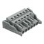 1-conductor female connector CAGE CLAMP® 2.5 mm² gray thumbnail 1