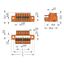 1-conductor female connector push-button Push-in CAGE CLAMP® orange thumbnail 5